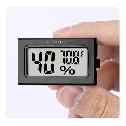 Mini Humidity Meter Hygrometer 6 Pack Room Thermometer Indoor Digital Temperature and Humidity Monitor (Black)