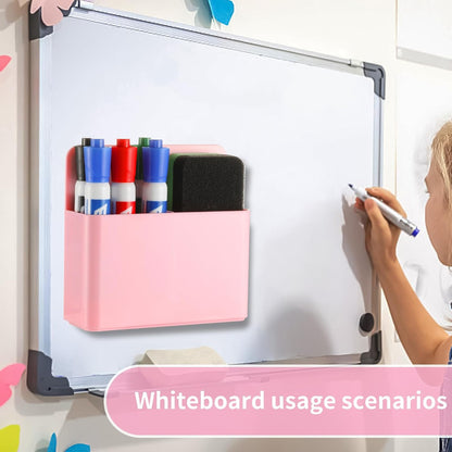 Camelmother 2Pcs Magnetic Dry Erase Marker Holder For Whiteboard Fridge | 2Slots Locker Accessories Teacher Classroom Must Haves Fridge magnets