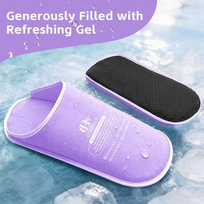 Gel Ice Pack Slippers for Foot Pain Relief, 1 Pair, Blue