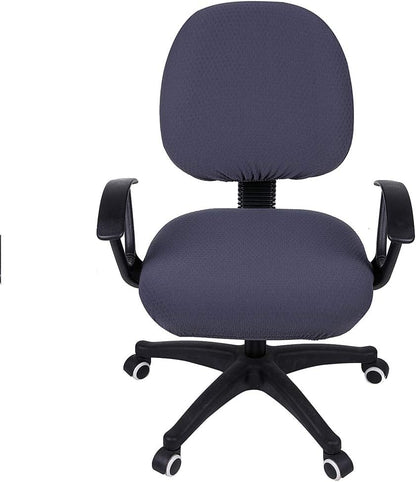 Smiry Office Computer Chair Armrest Covers, 2PCs Anti-dust Arm Rest Pad | Removable Washable Desk Chair Arm Pad Covers, Grey