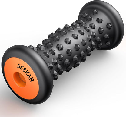BESKAR Foot Massager Roller for Plantar Fasciitis Relief, Portable Feet Roller to Deep Tissue Muscle Massage, Foot Arch and Heel Pain, Reflexology Tool