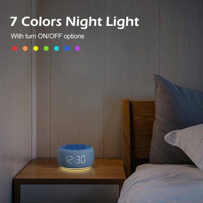 Buffbee Pro 2nd Gen| Sound Machine, Alarm Clock with Bluetooth Speaker