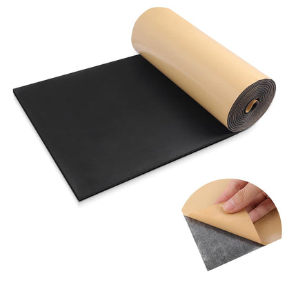 LSGCQ Sponge Neoprene Foam Padding Self Adhesive Foam Sheets, White | Closed Cell Foam Sheet Neoprene Rubber Pad for DIY Gaskets Shock Pads Liner Crafts, 12" Wide x 1/8" Thick x 59" Long