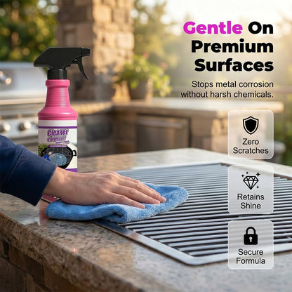 Heavy Duty Grill Degreaser, 2026 Upgrade Multi Purpose Fast Acting Heavy Duty Grill Cleaner Spray, Grease Remover Cleaning Spray for Kitchen, Oven, Outdoor Grill (1)