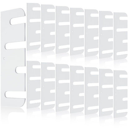 10 Pcs Hardware Door Hinge Shims Stainless Steel Metal Coated Finish Door Hinge Shim for Repair Kit (4 Inch,White)