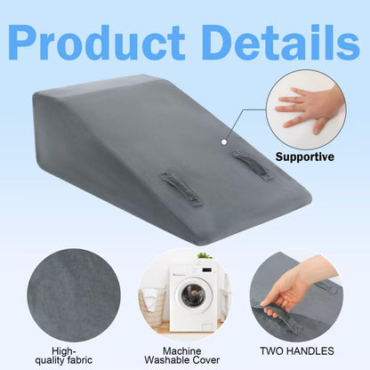 ROYALAY Leg Elevation Pillows for After Surgery, Knee Surgery Recovery Equipment with Handle, Leg Lifter Blood Circulation, Knee Replacement Recovery Aids for Hip Foot Ankle, Single
