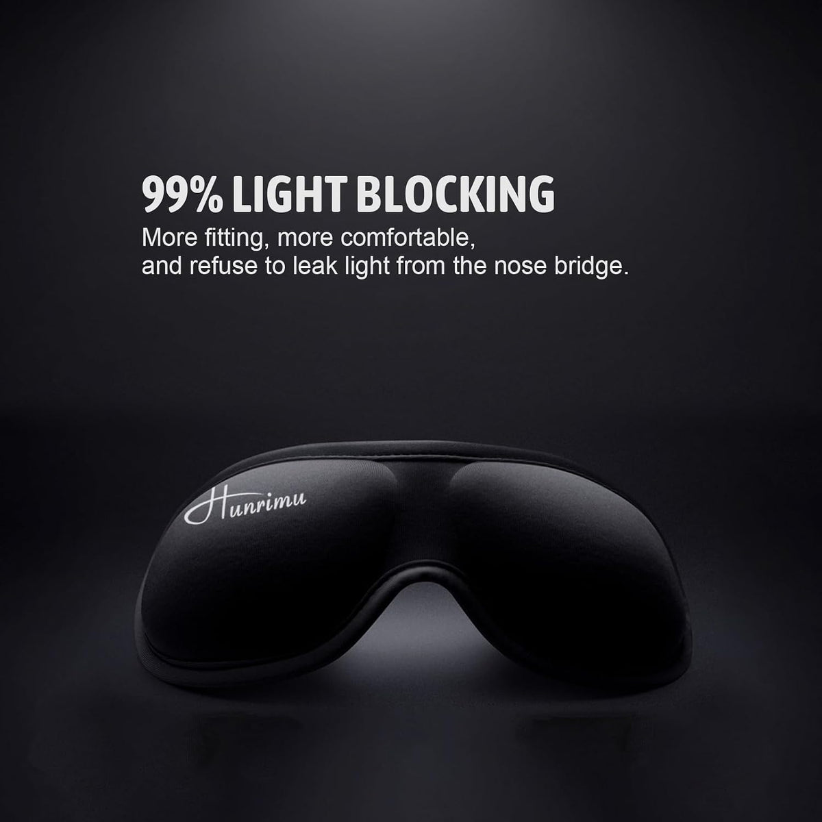 Sleep Eye Mask for Women Men, Eye Covers for Sleeping, 3D Sleep Mask for Travel Yoga Nap (Black)