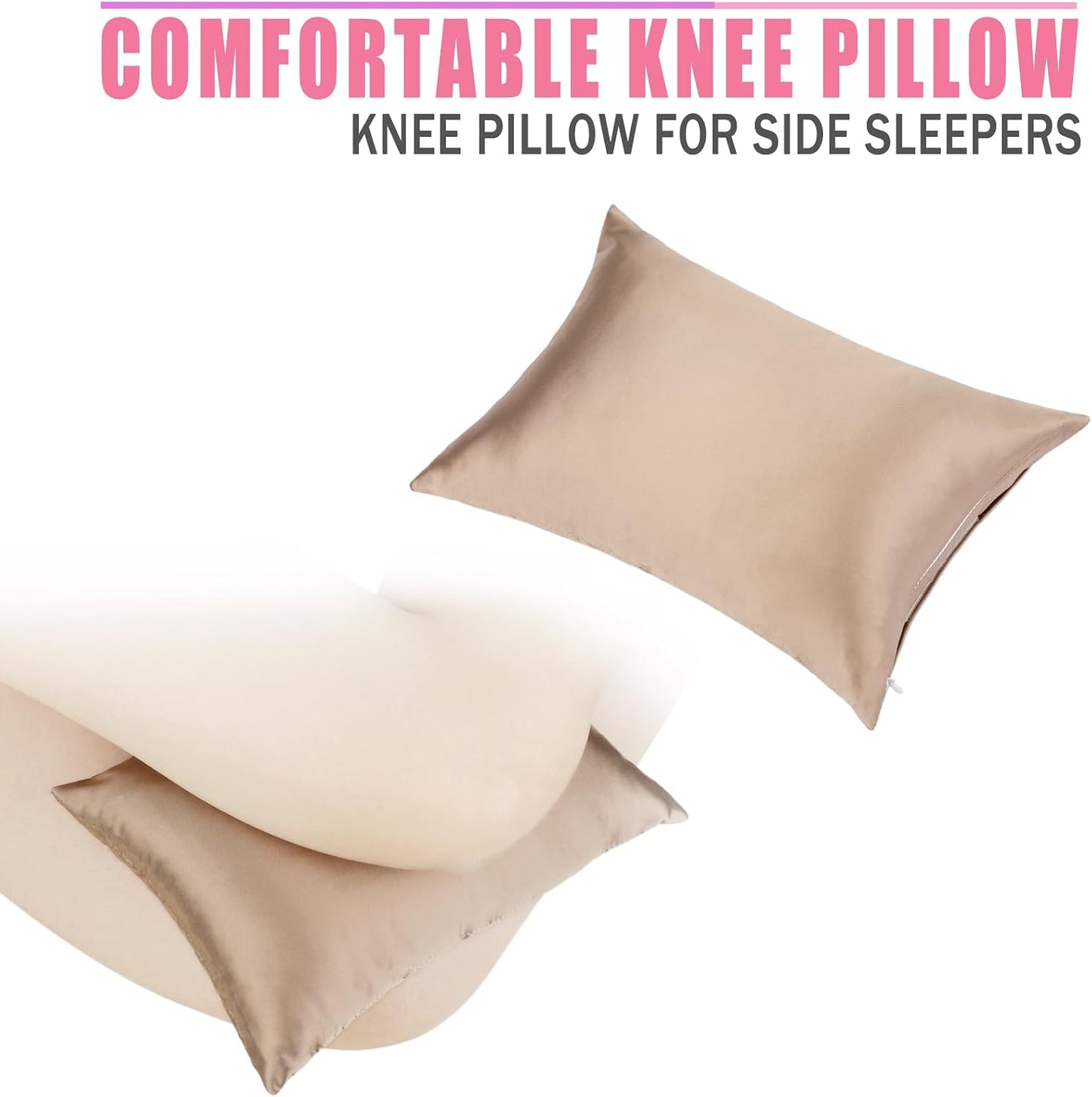 Comfortable Padding Knee Pillow for Side Sleepers Leg Support Pillows Hip Replacement Back Pain Relief Pressure off After Surgery between Thighs Joints Side Sleeping Men Women, Painting Flower