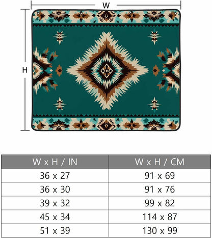 Western Aztec Magnetic Fireplace Cover Decorative Indoor For Brick Fireplace, Rustic Tribal Southwestern Boho Ethnic Insulation Fireplace Blocker Blanket Draft Stop Hot Heat Save Energy, 36"Wx27"H