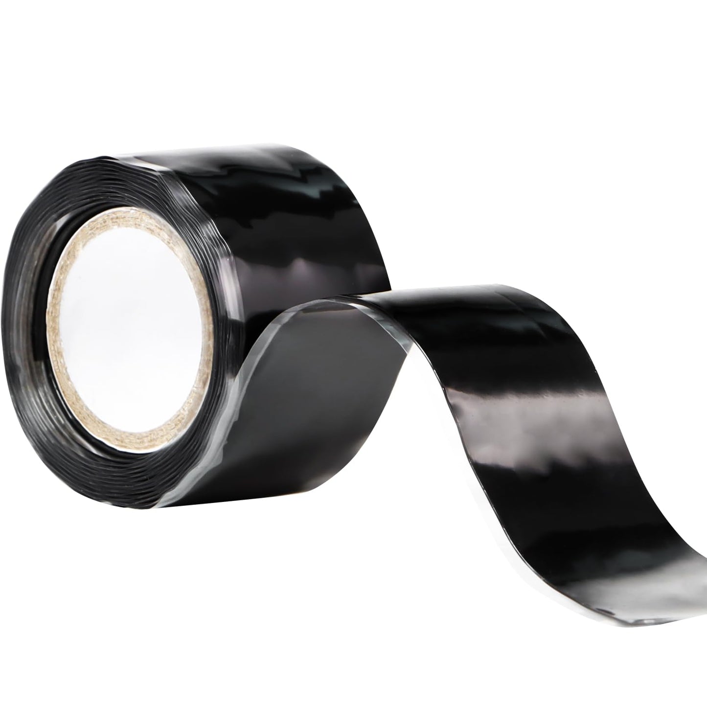 Self Fusing Silicone Tape 1''x16.4 FT Waterproof Self-Amalgamating Repair Tape for Plumbing, Hose, Pipeline & Electrical Cable Winding Emergency Leak Seal for Hot Cold Pipes (0.5mm Thickness)