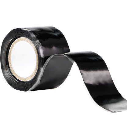 Self Fusing Silicone Tape 1''x16.4 FT Waterproof Self-Amalgamating Repair Tape for Plumbing, Hose, Pipeline & Electrical Cable Winding Emergency Leak Seal for Hot Cold Pipes (0.5mm Thickness)