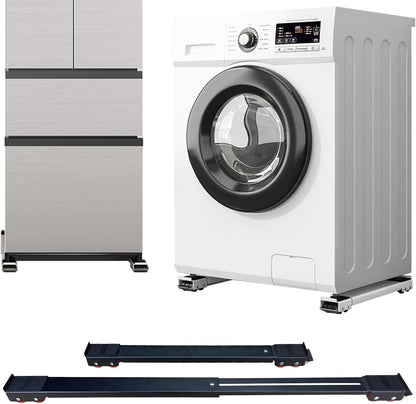 Appliance Rollers Heavy Duty,Max 32in,Second Generation Extendable Appliance Rollers Mobile Washing Machine Base Easily Move Washing Machines, Dryers, Refrigerators, Furniture (White)