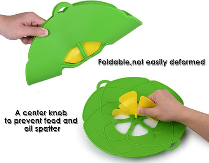 Spill Stopper Lid Cover 11 Inch Silicone Pot Boil Over Preventer for Pans and Pots