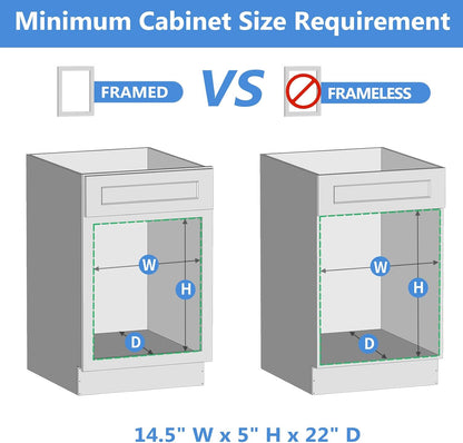 LOVMOR Single Pull Out Cabinet Organizer 28½”W x 21”D, Soft Close Slide Out Drawer Storage Shelves for Kitchen, Wood Cabinet Shelf Pull-Out Organizer Storage for Base Cabinets