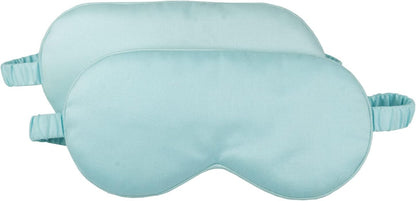 HBHLFZ Sleep Mask 2 Pack - Bamboo Viscose Fiber Sleeping Eye Mask - with Elastic Band/Headband - Comfort Sleeping Shade - for Nighttime Sleeping, Traveling & Napping（Pink，Green）