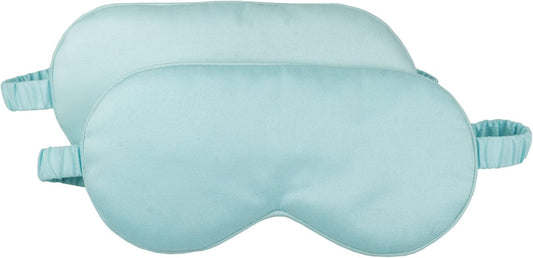 HBHLFZ Sleep Mask 2 Pack - Bamboo Viscose Fiber Sleeping Eye Mask - with Elastic Band/Headband - Comfort Sleeping Shade - for Nighttime Sleeping, Traveling & Napping（Pink，Green）