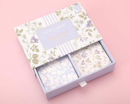 Laura Ashley Pretty Pattern Matching Game – 52 Floral Memory Cards in Decorative Gift Box – Classic Matching Game – Cognitive Brain Training & Family Fun