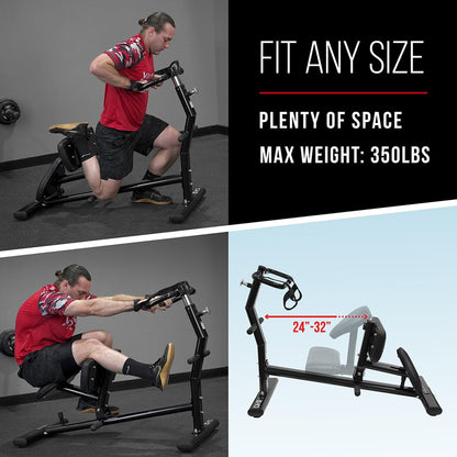 Valor Fitness Back Stretch Machine - Total Body Leg Stretching Equipment Home Gym Flexibility Therapy Workout Max Weight 350 Pounds - Straps Included
