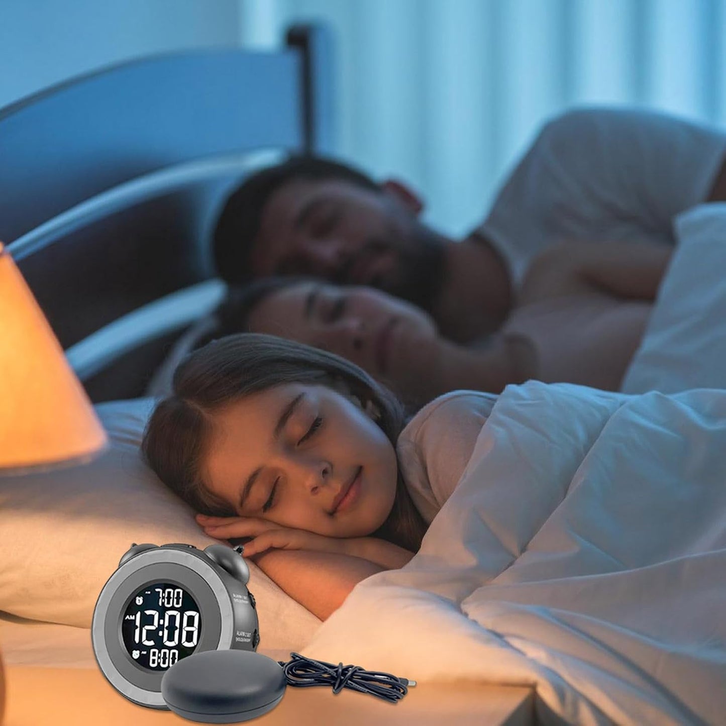 Super Loud Alarm Clock, Bed Shaker, Sleep Sleeper, Vibrating Alarm Clock, Bed Shaker, Under Pillow, Adult, Teen, Gift, Clock Reminder