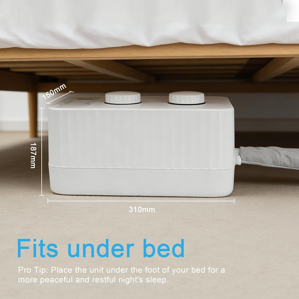 Upgraded Version Water-Cooled Bed Cooling System - Elegant & Compact Bed Cooler for Hot Sleepers, Deep, Restorative Sleep - Dual-Sided Cooling Mattress Pad & Precise Temperature Control（80 * 180 CM）