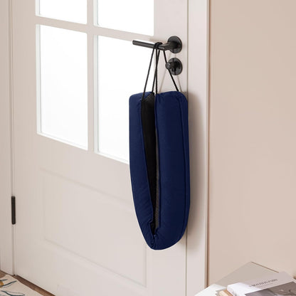 Door Draft Stopper, Removable Washable Cover, 38", Gray | Weighted Gap Filler, Blocks Hot and Cold Air, All-Season Seal, Easy Install, Noise & Wind Blocker, Home Essentials