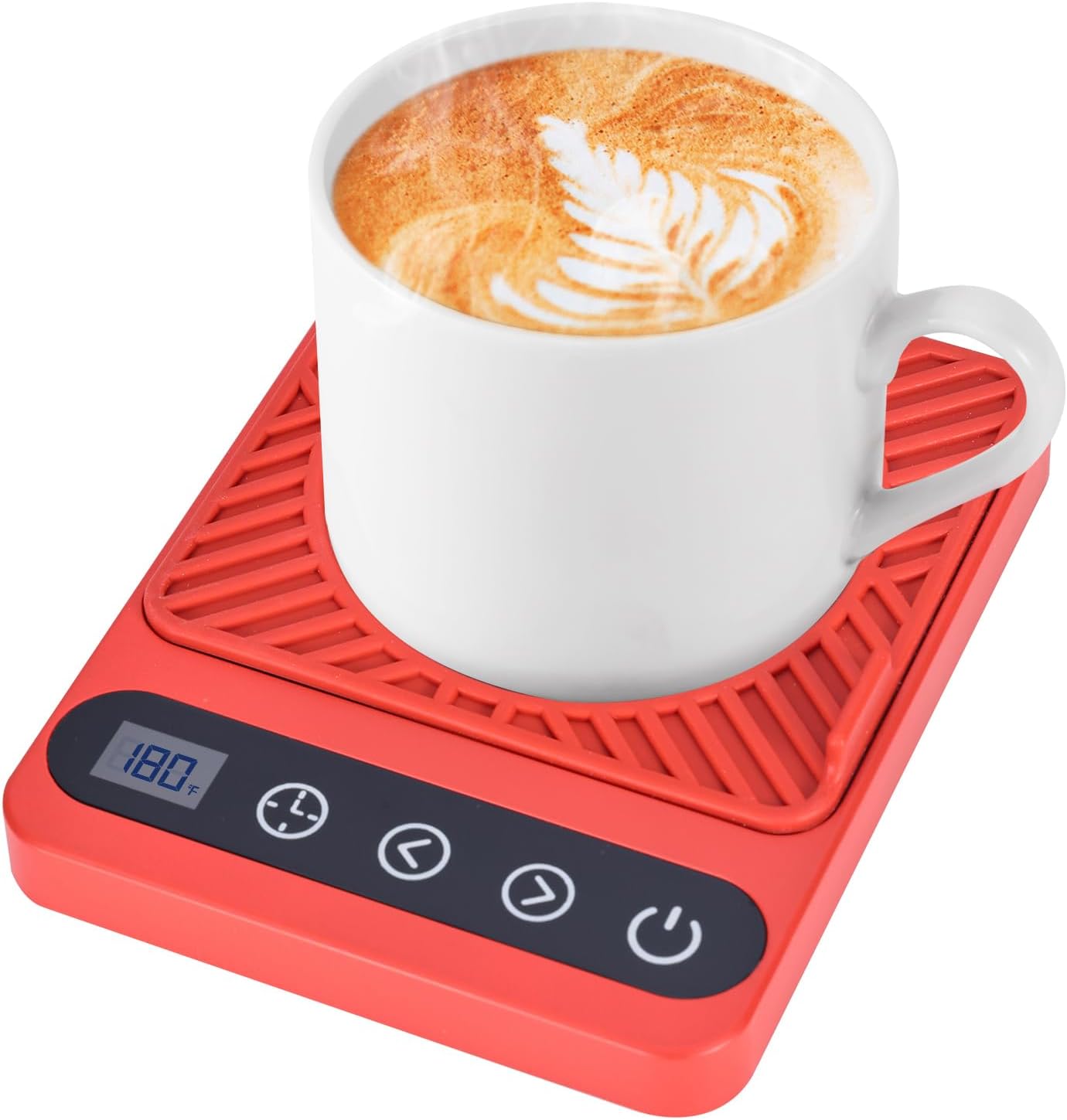 Mug Warmer - Electric Coffee Mug Warmer with Timer,Coffee Cup Warmer for Desk Auto Shut Off,Smart 6-Temperature Control, Coffee Accessories for Coffee Lovers, White | Coffee Cup Warmer for Desk Auto Shut Off,Smart 6-Temperature Control, Coffee