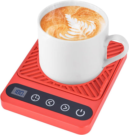 Mug Warmer - Electric Coffee Mug Warmer with Timer,Coffee Cup Warmer for Desk Auto Shut Off,Smart 6-Temperature Control, Coffee Accessories for Coffee Lovers, White | Coffee Cup Warmer for Desk Auto Shut Off,Smart 6-Temperature Control, Coffee