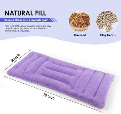 Microwave Heating Pad for Pain Relief, 8 x 18 Grey