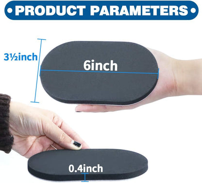 Furniture Slider, 3-1/2" x 6" Oval Heavy-Duty Furniture Movers, Reusable Carpet Sliders for Furniture, Heavy Furniture Moving Pads Moving Sliders - Protect The Surface of The Carpet (8 Pack)