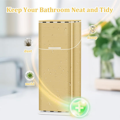 GFWARE Electric Toothbrush Holder with Cover, Ventilated & Drainage, Silver | Detachable 5 Slots Bathroom Organizer for Toothbrush & Toothpaste, Waterproof & Dustproof, Electric Toothbrushes Under 10 In
