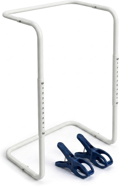 Performore Blanket Lifter for Feet, Bed Lifter, Adjustable 23-31 Inch Bed Cradle, Fits Twin to King Size, Heavy Duty Steel Foot Tent, 2 Clips Included, for Arthritis Restless Legs Surgery Recovery
