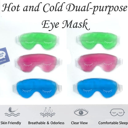 Cooling Eye Mask, Reusable Cold Eye Mask for Hot Cold Treatment for Eye Strain, Eye Swelling, Eye Redness, Puffy Eyes, Dark Circles, Smooth Fine Lines, and Eye Recover Surgery. 5 Packs