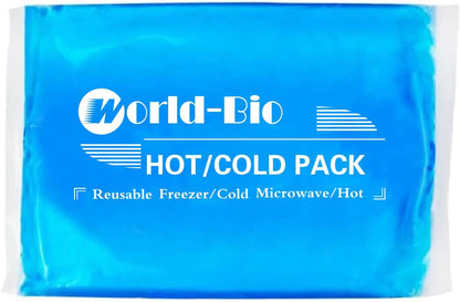 Gel Soft Flexible Ice Packs for Injuries, Reusable Cold Pack, Hot Cold Compress for Joint&Muscle Pain, Surgery Recovery, Inflammation, Swelling, Face, Head, Wrist, Ankle&Foot Injury, -5.1"x6.3"