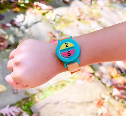Visual Wristwatch Timer for Toddlers | 2 & 5 Min Preset | Portable & Waterproof | Reduces Tantrums, Builds Routine & Independence | Sensory Timer for Kids with ADHD & Autism