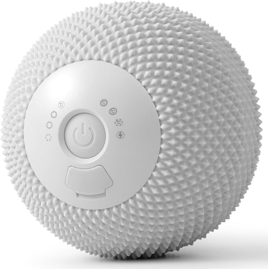 HODEMI Vibrating Massage Ball with Heat, Deep Tissue Massage Ball for Muscle Recovery & Myofascial Release, Neck, Shoulder, Back, Legs & Feet, 7 Modes & Smart Memory (Gray)