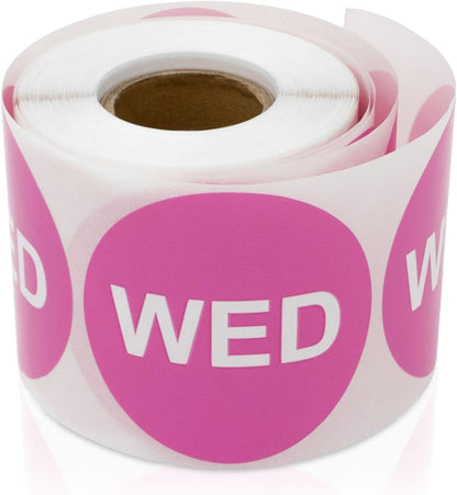 Friday Stickers, 2 inch, Round, Yellow, 300 Count | Days of The Week Labels, Food Labels, Restaurant/Food Safety, Week Rotation