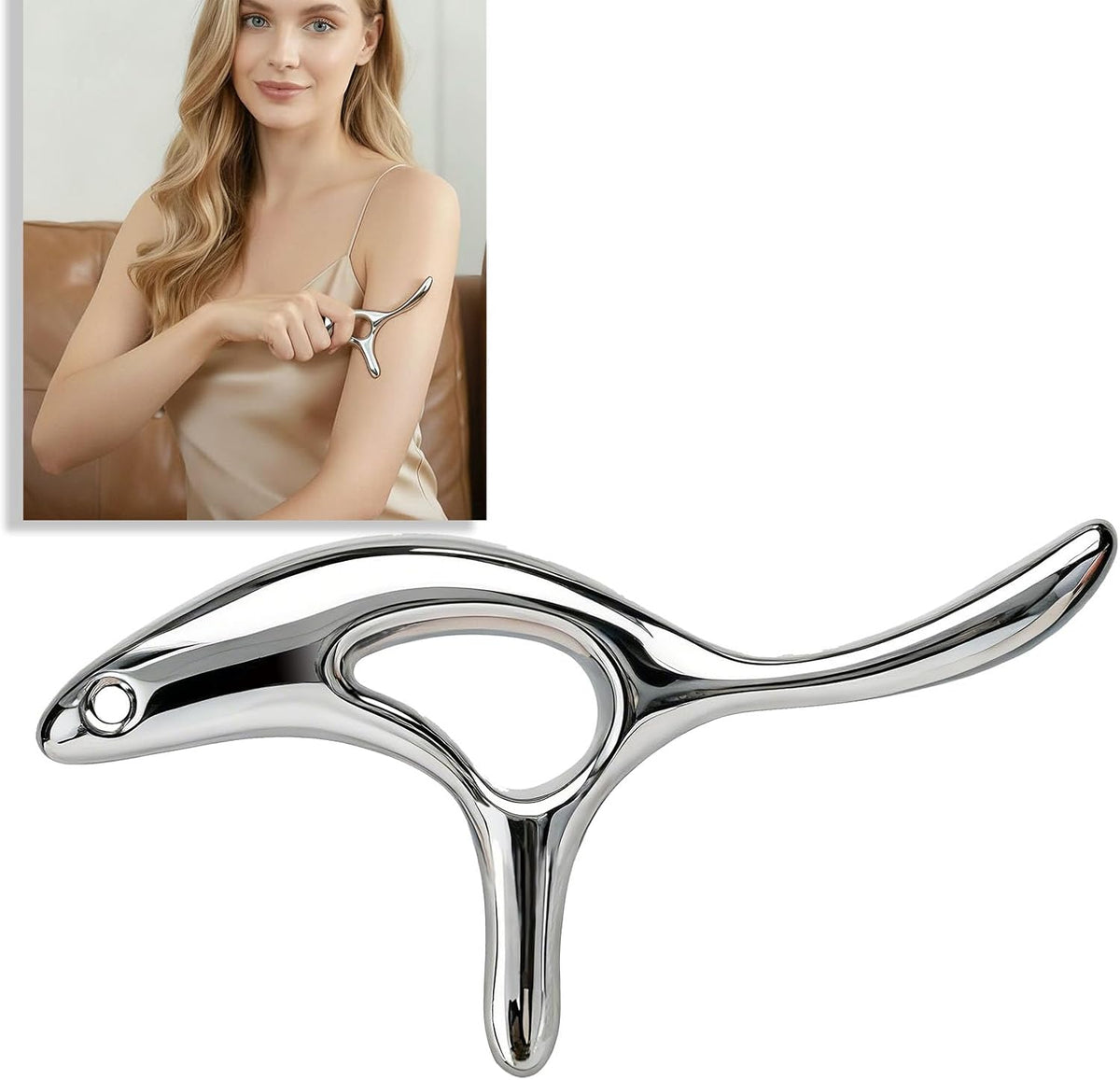 BYYDDIY Gua Sha Trigger Point Massage Tool -Thumb Protector,Deep Tissue Massage,Muscle Scraper Tool (T)
