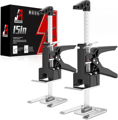 2 Pack Labor Saving Arm Jack Handle, 6.69 Inch Lift Height 440LBS Multifunctional Handheld Lifter Tool, Furniture Jack Height Adjuster for Cabinet Wall Tile Construction Installation