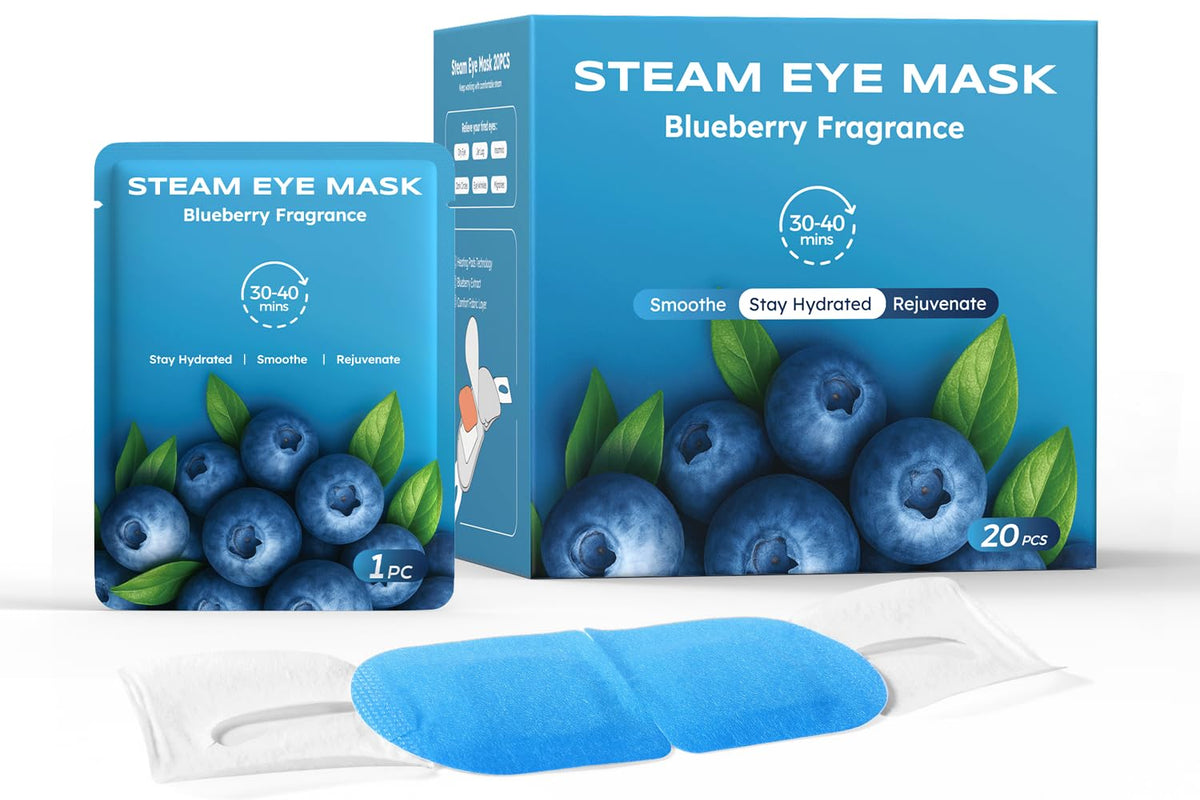 16 Packs Steam Eye Masks for Dry Eyes, Self Heating Warm Compress Unscented
