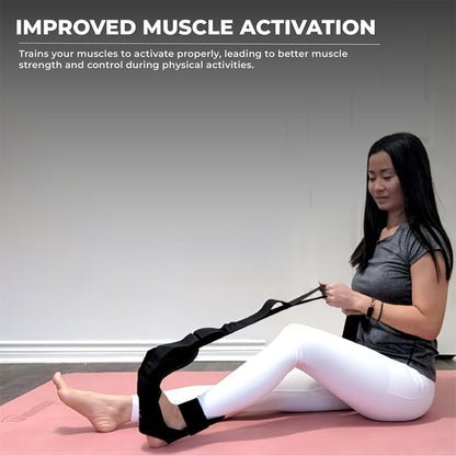 Foot and Calf Stretcher - Stretching Strap for Plantar Fasciitis, Achilles Tendonitis, Heel Spurs, Foot Drop, & Hamstring, Versatile Stretch Strap Used as Leg stretcher, Hamstring Stretcher and Foot Stretcher