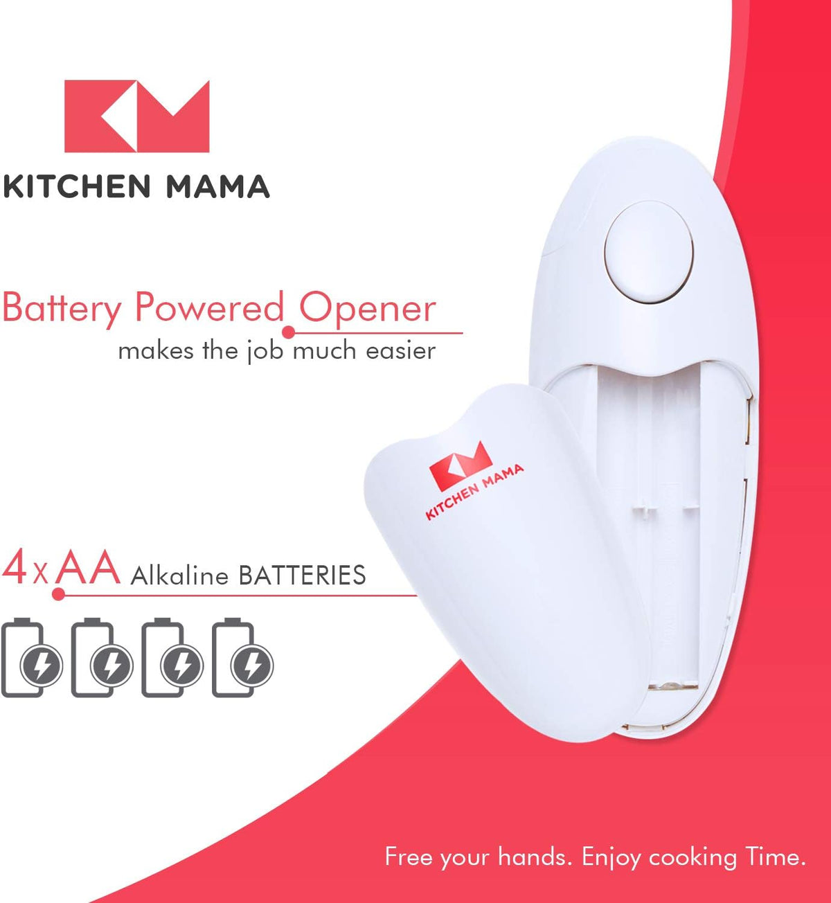 Kitchen Mama Auto Electric Can Opener, Teal