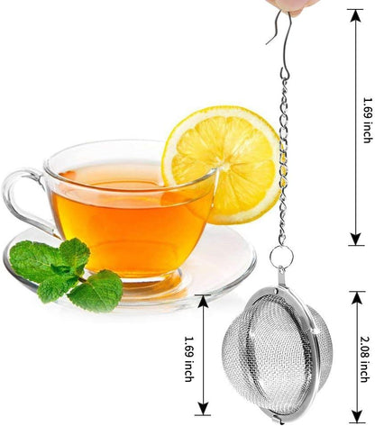 2pcs Stainless Steel Mesh Tea Ball 2.1 Inch Tea Strainers | Teas Infuser Strainer Filters for Teas