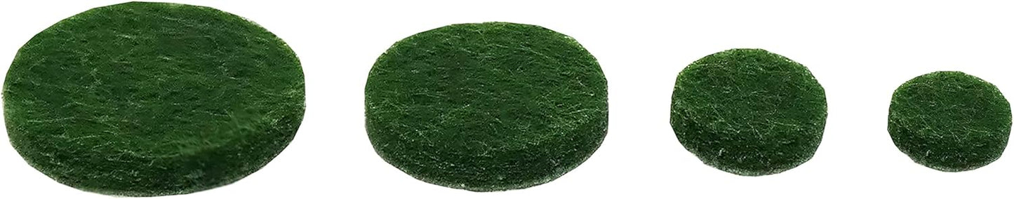 9423 Self-Adhesive Felt Surface Protection Pads, Assorted Sizes, 46-Count, Green