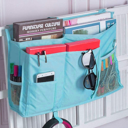 Sugaroom Bedside Storage Caddy, Bunk Bed Organizer Bed Storage Pocket Bedside Organizer Hanging Bed Storage Caddy for College Dorm Room, Hospital Bed Rails, Baby Bed, Camp