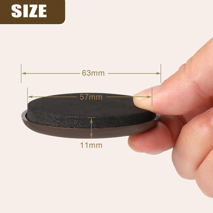 10PCS Furniture Sliders, 3 1/2" Furniture Sliders for Hardwood Floors, Reusable for Carpet, Heavy Duty Furniture Movers Sliders, Carpet, Floor Protectors (Beige)