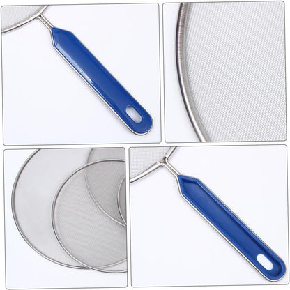 4 Pack Oil Splatter Guard Mesh Anti Spill Oil Cover Stainless Steel Splatter Screen for Frying Pan Pot Safeguard Kitchen Accessories 18.50 X 12.99 X 0.39 in