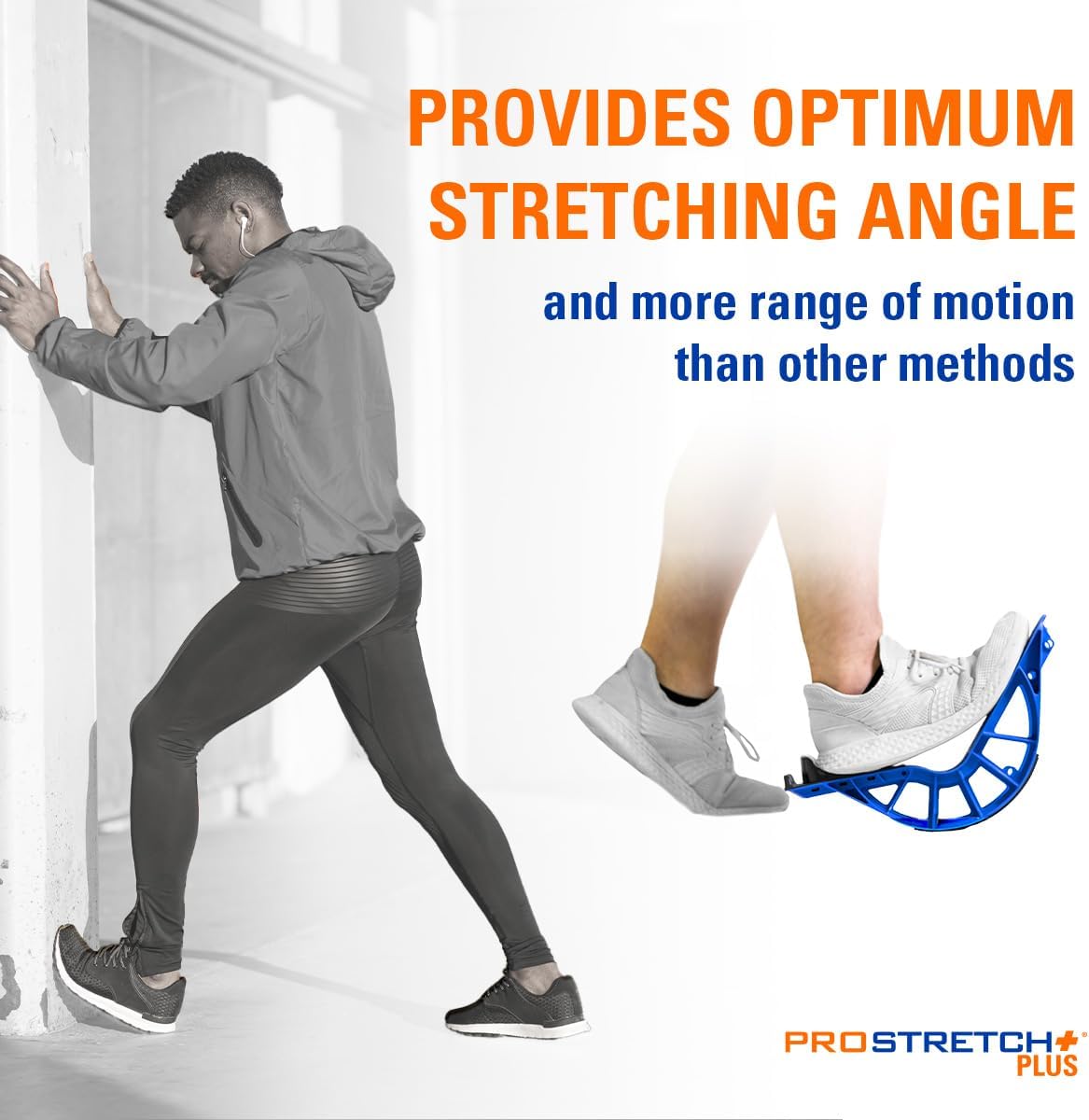 ProStretch Plus Calf Stretcher & Tuli's Classic Heel Cups Bundle - Plantar Fasciitis & Heel Pain Relief