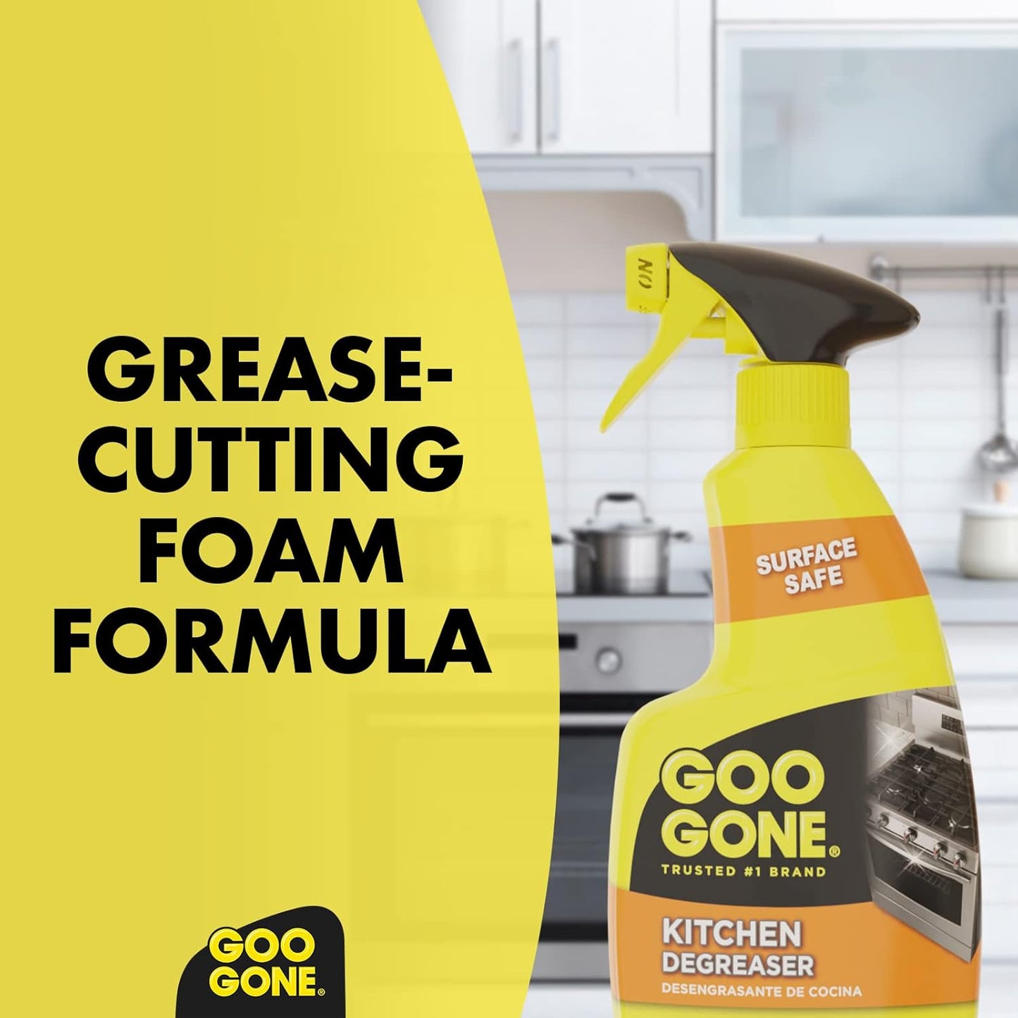 Goo Gone Kitchen Degreaser - Removes Kitchen Grease, Grime and Baked-on Food - 28 Fl. Oz.