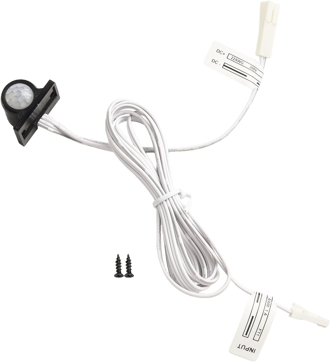 Infrared Motion Sensor Switch for 12V Light Strip, Auto On/Off for Stair, Corridor and Attic Lighting (Black)
