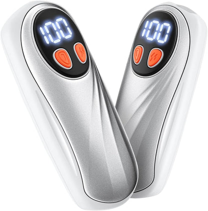 Hand Warmers Rechargeable 2 Pack, 6000mAh Electric Hand Warmers, Silver
